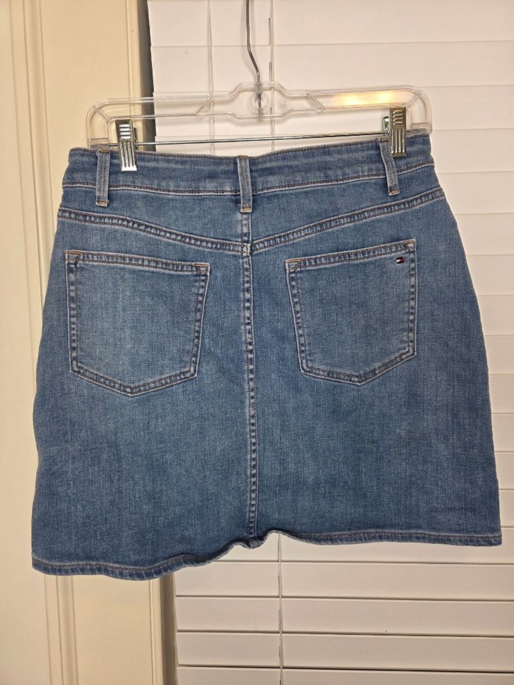 Tommy Hilfiger Denim Mini Skirt Logo Tape Detailing 6 Buffay country bohochic - Picture 6 of 7